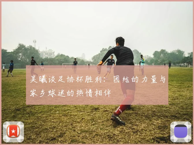 吴曦谈足协杯胜利：团结的力量与家乡球迷的热情相伴